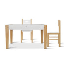 Keezi 3-Piece Kids Table & Chair Set with Storage & Chalkboard