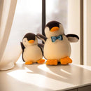 Plush Penguin Keychain with Sound – Black