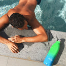 Lazy Dayz Jumbo Drink Bottle – 1L Yellow Peach Ombre