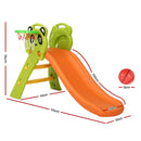 Keezi Kids Slide Set Basketball Hoop Indoor Outdoor Playground Toys 100cm Orange