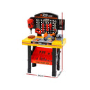 Keezi Kids Pretend Workbench – 54-Piece DIY Tool Set, Black