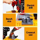 Keezi Kids Pretend Workbench – 54-Piece DIY Tool Set, Black