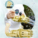 Kids Toys Automatic Gatling Soap Water Bubble Machine