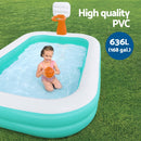 Bestway Inflatable Pool with Basketball Hoop – 251×168cm