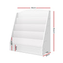 Keezi 5 Tiers Kids Bookshelf White