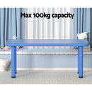 Keezi Kids Table Plastic Square Activity Study Desk 60X120CM