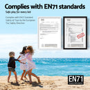 Keezi 5-Piece Kids Table & Chair Set – Study Desk with 4 Plastic Chair