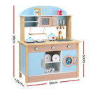 Keezi Wooden Kitchen Play Set – Blue, 80cm