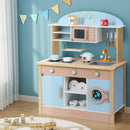 Keezi Wooden Kitchen Play Set – Blue, 80cm