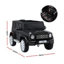 Kids Ride On Car Licensed Mercedes-Benz G500 Electric Toys Horn Remote 12V Black