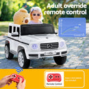 Kids Ride On Car Licensed G500 Electric Toys Horn Remote 12V White