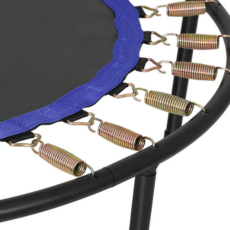 Everfit 48inch Round Trampoline Kids Exercise Fitness Adjustable Handrail Blue