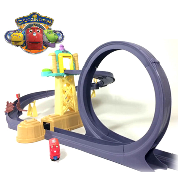 Chuggington Train Motorised Training Yard Loop Ready to Play Set with Diecast Wilson