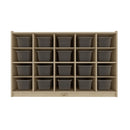 Jooyes 20 Cubby Cabinet Kids Bookshelf Organiser Storage