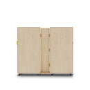 Jooyes Kids Foldable Bookcase Wooden Mobile Bookshelf