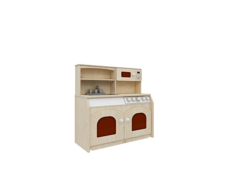 Jooyes Kids Wooden Play Kitchen 4-in-1