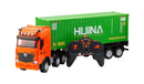 1:18 Scale 9-Channel Alloy Remote Control Container Truck with Lights & Sound for Indoor Play