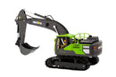 1:18 Scale 13-Channel Alloy Remote Control Excavator Construction Vehicle with Lights, Sound and Steam