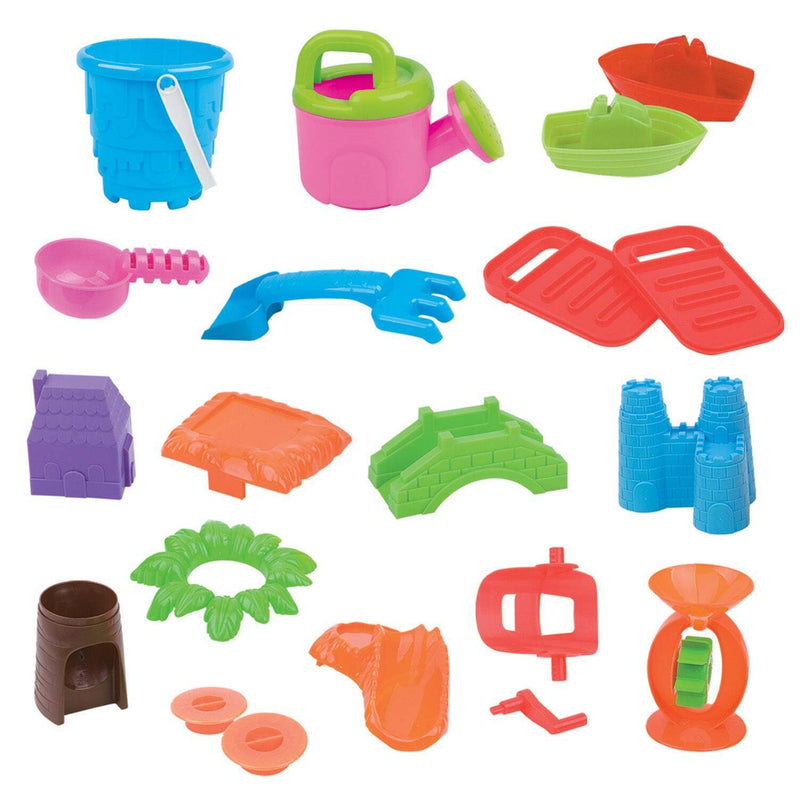 Children's 2-in-1 Sand & Water Table, Includes 18 Play Accessories