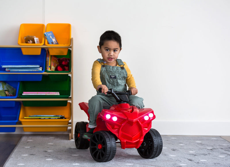 Rechargeable Ride-on Quad bike (Red) with Safe Braking System