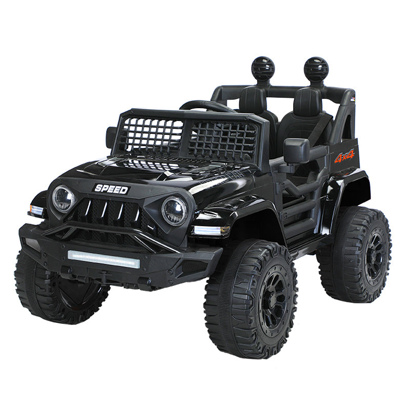 Jeep Inspired Remote Controlled Ride-on Electric Car (Black)