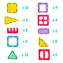 78 Pcs non-toxic STEM Educational, Durable Magnetic Tiles/Puzzle with Storage Bag