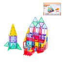 78 Pcs non-toxic STEM Educational, Durable Magnetic Tiles/Puzzle with Storage Bag