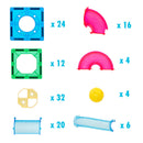 118 Pcs non-toxic STEM Educational, Durable Magnetic Tiles/Puzzle with Storage Bag