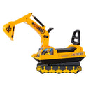 Ride-on Children's Excavator w/ Sturdy Track and Dual Operation Levers to Scoop