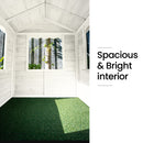 ROVO KIDS Cubby House, Wooden Outdoor DIY Timber Cottage Style Playhouse, for Children