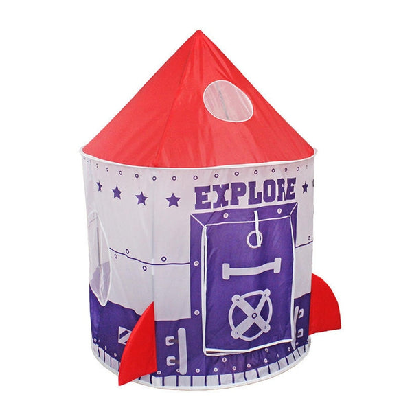 GOMINIMO Kids spaceship Tent (Purple and Red)