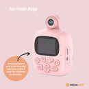 Kids Print Camera – Pink, Rechargeable