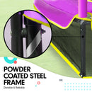 Kahuna 4.5ft Trampoline Round Free Safety Net Spring Pad Cover Mat Outdoor Yellow Purple