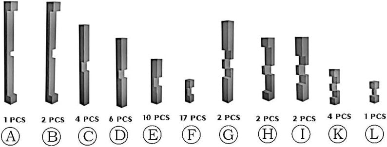 Japanese Interlocking Ladder Puzzle