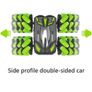 Double-sided Flip Drift Remote Control Toy Stunt Car for Children - Black Green