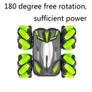Double-sided Flip Drift Remote Control Toy Stunt Car for Children - Black Green