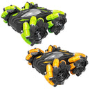 Double-sided Flip Drift Remote Control Toy Stunt Car for Children - Black Orange