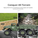 2.4ghz 4ch Remote Control Dongfeng 7 Six-wheeled Armor Truck Toy - Green