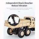 2.4ghz 4ch Rc Dongfeng 8 Six-wheeled Armor Truck Toy - Green