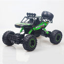 37cm Remote Control Bigfoot Climbing Car - 1 12 Alloy 4wd Cross-country Toy - Green