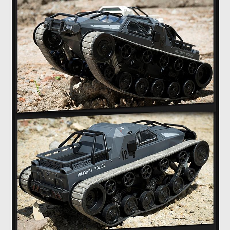 2.4g Rc Tracked Tank Off-road Vehicle Toy 1 12 Scale - Grey