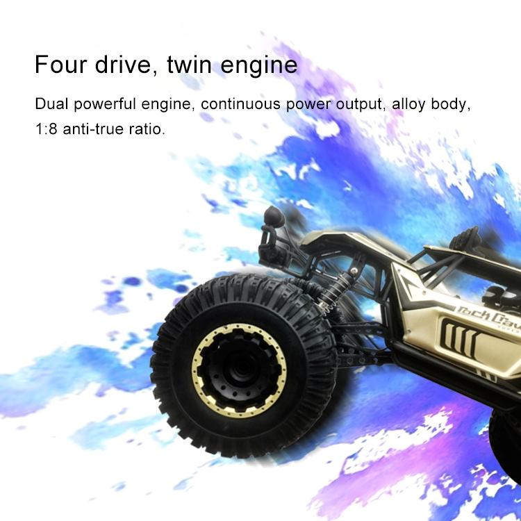 1:8 Alloy Remote Control Climbing Car Off-road Vehicle Toy - Gold
