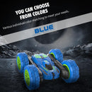 Blue Stunt Tumbling Car Toy with 2.4ghz Remote Control