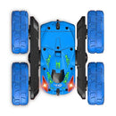 Blue Stunt Tumbling Car Toy with 2.4ghz Remote Control
