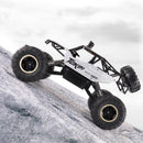 37cm Remote Control Bigfoot Climbing Car - 1 12 Alloy 4wd Cross-country Toy - Silver