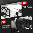 2.4g Rc Tracked Tank Off-road Vehicle Toy 1 12 Scale - White