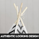 Kids Teepee Tent - Black