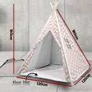 Kids Teepee Tent - orange