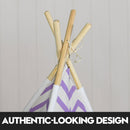 Kids Teepee Tent - purple