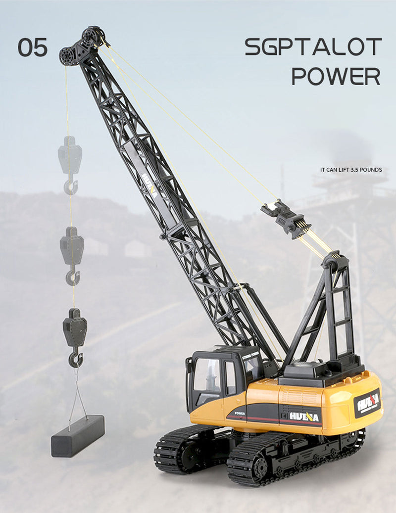 Huina RC CRANE 1:14 2.4Ghz Construction Tower Excavator Truck Toy Kids Boys Gift